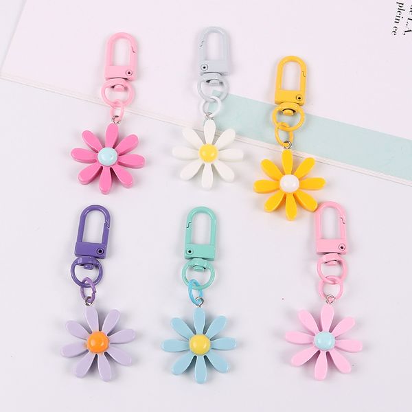dayoff korea daisy flower keychain keyring for women men girl jewelry cute simple earphone handbag key holder decoration k112, Silver
dayoff korea daisy flower keychain keyring for women men girl jewelry cute simple earphone handbag key holder decoration k112, Silver