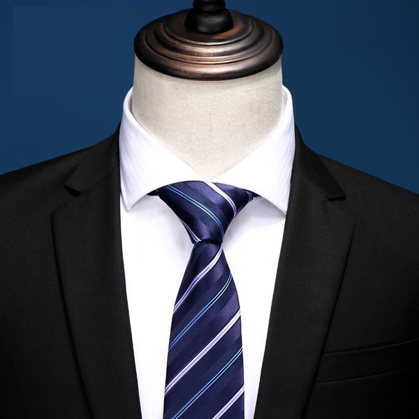 2020 designer new fashion navy blue white striped 8cm ties for men necktie work business formal suit with gift box, Black;gray
2020 designer new fashion navy blue white striped 8cm ties for men necktie work business formal suit with gift box, Black;gray