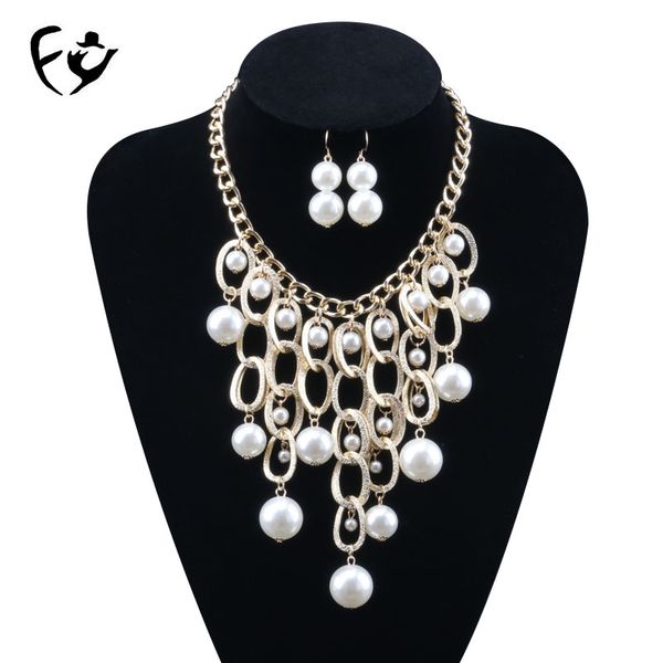 chokers european and american fashion high imitation pearl multi-layer bridal banquet accessories exquisite necklace set, Golden;silver
chokers european and american fashion high imitation pearl multi-layer bridal banquet accessories exquisite necklace set, Golden;silver