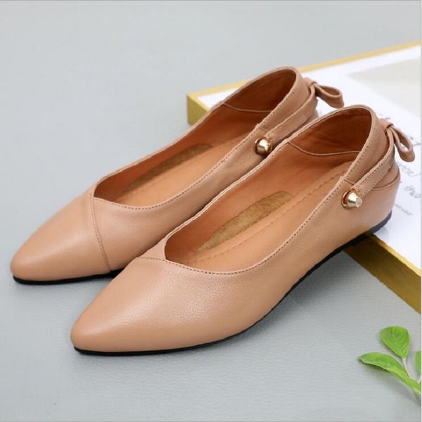 spring autumn korean style wild new pointed toe bowknot rivet genuine leather plus size 42 43 women pumps shoes 20200805, Black
spring autumn korean style wild new pointed toe bowknot rivet genuine leather plus size 42 43 women pumps shoes 20200805, Black