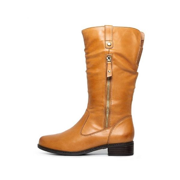 women mid calf boots 2020 woman office pu leather shoes autumn winter female fashion comfort low heel ladies casual zip boots, Black
women mid calf boots 2020 woman office pu leather shoes autumn winter female fashion comfort low heel ladies casual zip boots, Black