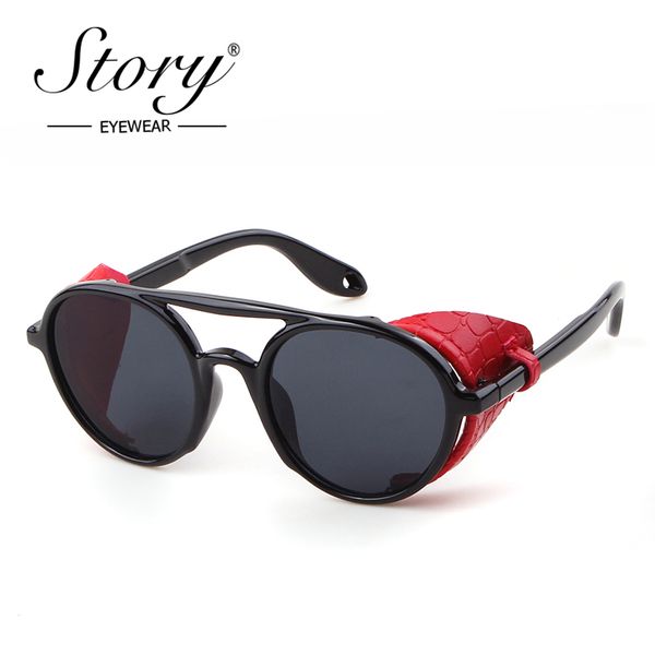 sunglasses story fashion steampunk men 2021 brand designer vintage pu frame gothic round goggles lentes de sol hombre s1913g, White;black
sunglasses story fashion steampunk men 2021 brand designer vintage pu frame gothic round goggles lentes de sol hombre s1913g, White;black