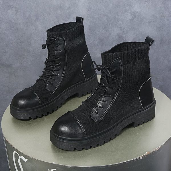 2020 ankle boots for women autumn motorcycle boots thick heel platform ankle booties shoes woman slip on round toe fashion, Black
2020 ankle boots for women autumn motorcycle boots thick heel platform ankle booties shoes woman slip on round toe fashion, Black