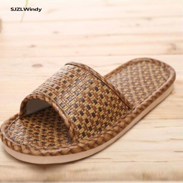 new rattan woven slippers couple summer cool home slippers indoor environmental protection pollution-floor shoes, Black
new rattan woven slippers couple summer cool home slippers indoor environmental protection pollution-floor shoes, Black