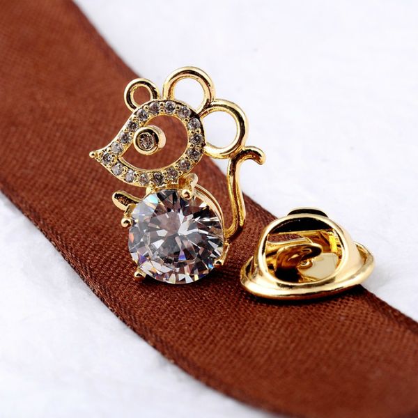chinese natal zodiac little mouse brooch cartoon crystal rhinestone anti-light fashion skirt shirt collar lapel pin accessories, Gray
chinese natal zodiac little mouse brooch cartoon crystal rhinestone anti-light fashion skirt shirt collar lapel pin accessories, Gray