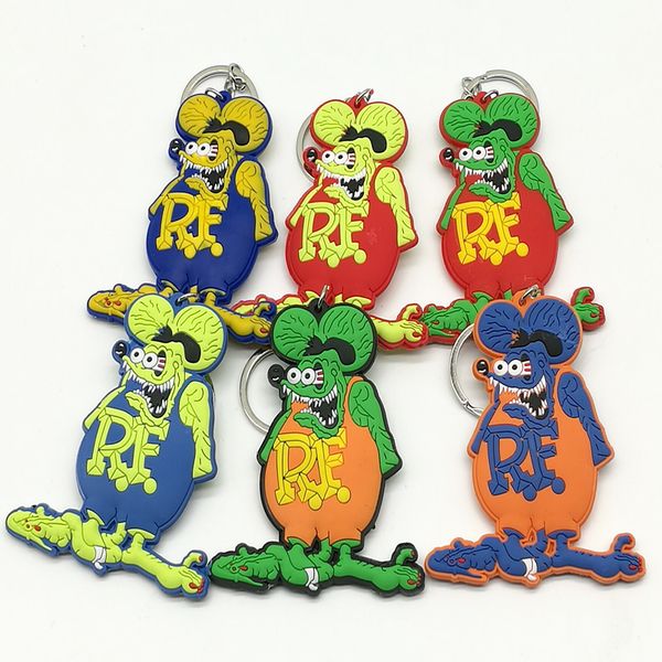 anime rat fink rubber keychains key ring car key ring jewelry, Silver
anime rat fink rubber keychains key ring car key ring jewelry, Silver