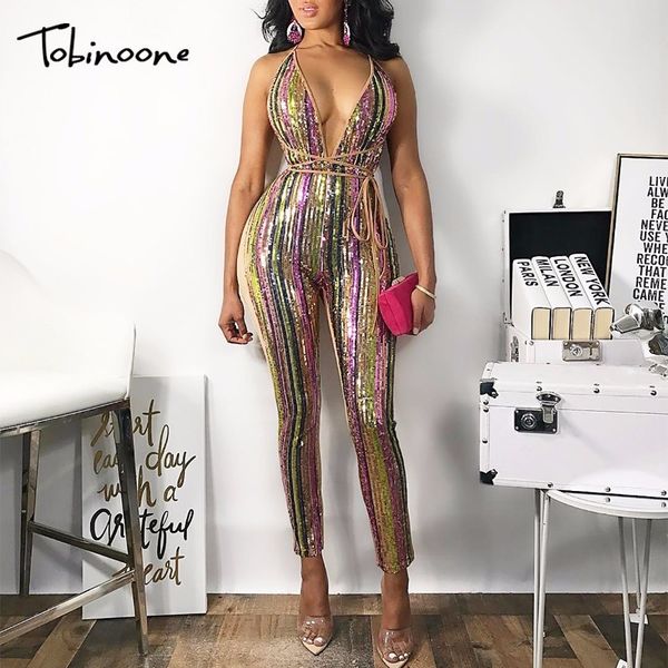 tobinoone deep v-neck sequin bandage rompers womens jumpsuit autumn winter sleeveless empire women rompers skinny jumpsuit women, Black;white
tobinoone deep v-neck sequin bandage rompers womens jumpsuit autumn winter sleeveless empire women rompers skinny jumpsuit women, Black;white