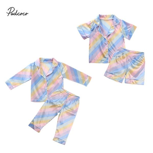2020 summer/spring autumn 1-7y kids pajama sets colorful rainbow striped print short/long sleeve +pants sleepwear nightwear, Blue;red
2020 summer/spring autumn 1-7y kids pajama sets colorful rainbow striped print short/long sleeve +pants sleepwear nightwear, Blue;red