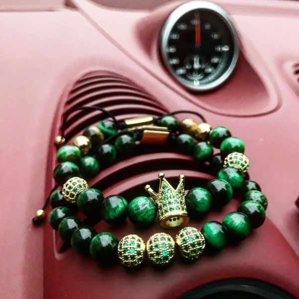 mcllroy luxury charm bracelet men women crown ball pave setting zircon beads braided bracelet bangle jewelry gift erkek bileklik y200730, Black
mcllroy luxury charm bracelet men women crown ball pave setting zircon beads braided bracelet bangle jewelry gift erkek bileklik y200730, Black