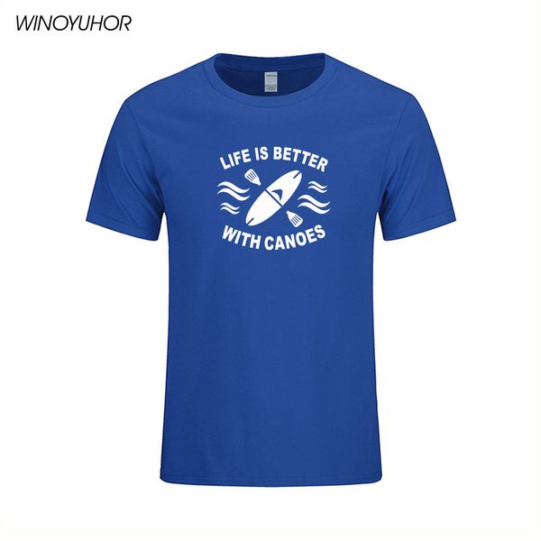 жизнь лучше с canoes футболки мужчины гребля на байдарках paddle весло забавный подарок на день рождения футболка мода короткие рукава одежд 
жизнь лучше с canoes футболки мужчины гребля на байдарках paddle весло забавный подарок на день рождения футболка мода короткие рукава одежд
