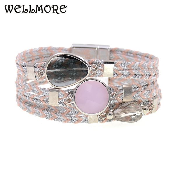 wellmore women bracelets bohemia cotton glass charm bracelets for women fashion jewelry wholesale drop shipping, Red;blue
wellmore women bracelets bohemia cotton glass charm bracelets for women fashion jewelry wholesale drop shipping, Red;blue