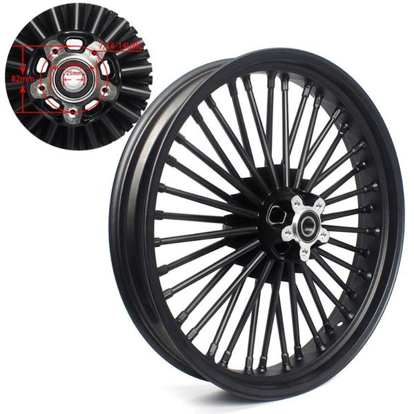 bikingboy 21" x 3.5" dual disc front wheel 36 fat king spokes for dyna / softail / touring sportster electra glide
bikingboy 21" x 3.5" dual disc front wheel 36 fat king spokes for dyna / softail / touring sportster electra glide
