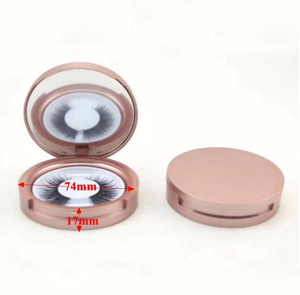 round false eyelashes case eye lashes storage box cosmetic mirror case rose gold eyelash packaging box
round false eyelashes case eye lashes storage box cosmetic mirror case rose gold eyelash packaging box