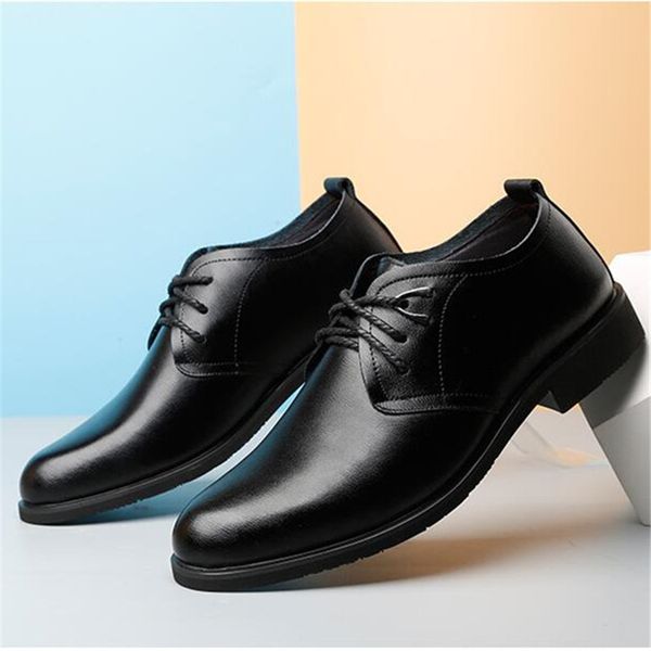 height increased 6cm oxford shoes men genuine leather dress shoes male casual lace up flat business zapato caballero, Black
height increased 6cm oxford shoes men genuine leather dress shoes male casual lace up flat business zapato caballero, Black
