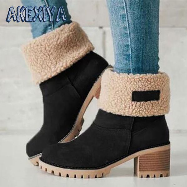 classic women's winter boots fur warm women's snow boots fashion women platform ankle zapatillas mujer, Black
classic women's winter boots fur warm women's snow boots fashion women platform ankle zapatillas mujer, Black