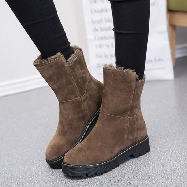 2020 winter new solid color hair short tube women's snow boots round head comfortable plus cotton warm short ankle boots, Black
2020 winter new solid color hair short tube women's snow boots round head comfortable plus cotton warm short ankle boots, Black