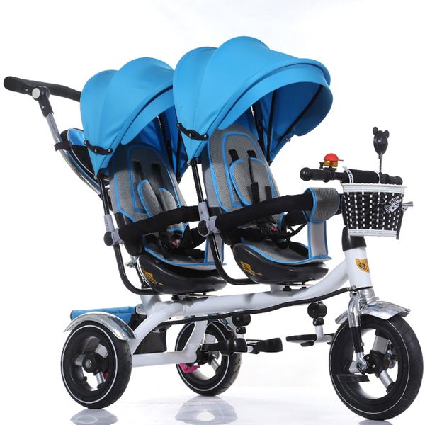 gift sets steel frame twins tricycle 12" air rubber wheel with double rotate seat,rolls nicely easy to steer
gift sets steel frame twins tricycle 12" air rubber wheel with double rotate seat,rolls nicely easy to steer