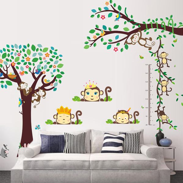 jungle monkey tree animlas forest wall sticker decorative poster for kids baby nursery diy home decor decal mural children gift
jungle monkey tree animlas forest wall sticker decorative poster for kids baby nursery diy home decor decal mural children gift