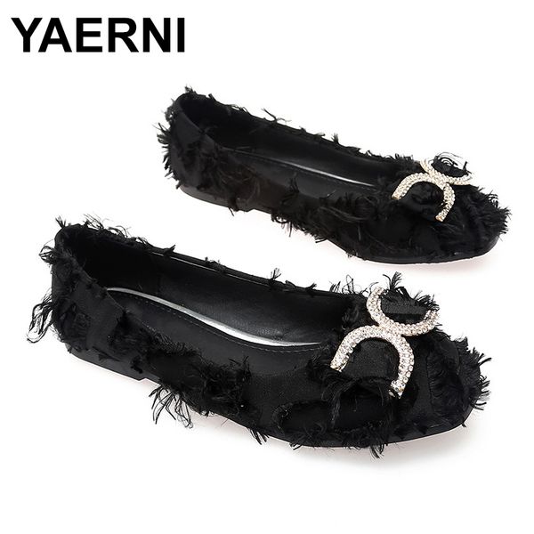 yaerni size 33-43 flats for girls woman square toes fabric shoes female metal decoration shoes women flat heels sh, Black
yaerni size 33-43 flats for girls woman square toes fabric shoes female metal decoration shoes women flat heels sh, Black