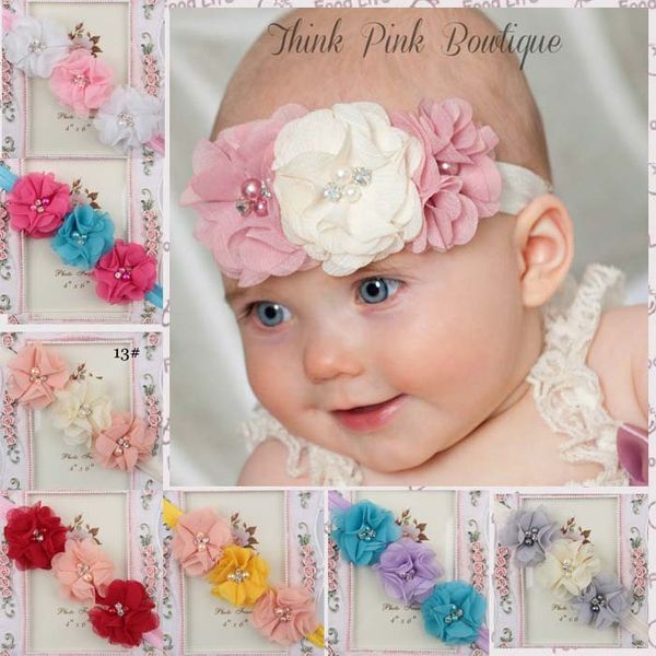 3 chiffon pearl flowers headbands girls hair accessory kids girls hair bands 50pcs/lot ing, Slivery;white
3 chiffon pearl flowers headbands girls hair accessory kids girls hair bands 50pcs/lot ing, Slivery;white