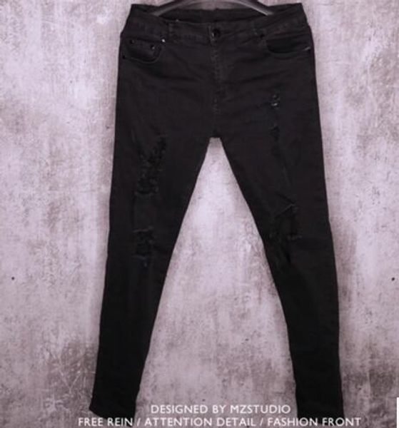 s-5xl 2020 new men's clothing singer ds dj fashion elastic slim zipper hole jeans beggar pants trousers male bar stage costumes, Blue
s-5xl 2020 new men's clothing singer ds dj fashion elastic slim zipper hole jeans beggar pants trousers male bar stage costumes, Blue