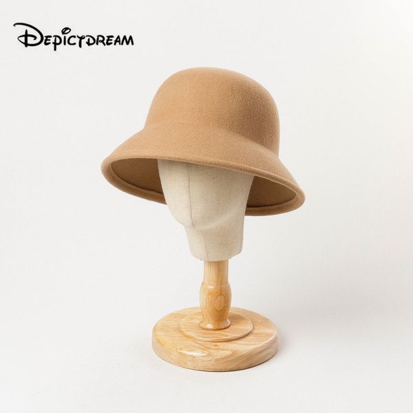 new autumn and winter fashion leisure wool child fisherman's cap g wide eaves wool felt bucket formal hat spring size 50cm, Blue;gray
new autumn and winter fashion leisure wool child fisherman's cap g wide eaves wool felt bucket formal hat spring size 50cm, Blue;gray