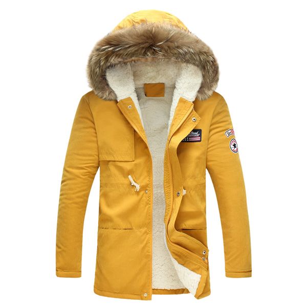 men's winter jacket 2020 new fashion windproof warm wool liner winter jacket men hooded parka men coat, Black
men's winter jacket 2020 new fashion windproof warm wool liner winter jacket men hooded parka men coat, Black