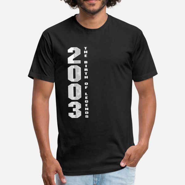 the birth of legends 2003 17 th birthday gift t shirt men customized tee shirt s-3xl original famous breathable summer style letters shirt
the birth of legends 2003 17 th birthday gift t shirt men customized tee shirt s-3xl original famous breathable summer style letters shirt