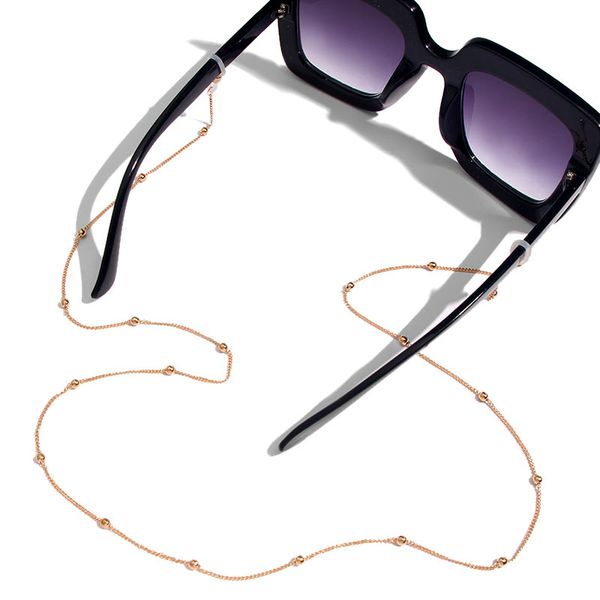 just feel gold color tiny imitation pearls glasses chain fashion long chain eyeglass for women reading eyeglass lanyard, Silver 
just feel gold color tiny imitation pearls glasses chain fashion long chain eyeglass for women reading eyeglass lanyard, Silver