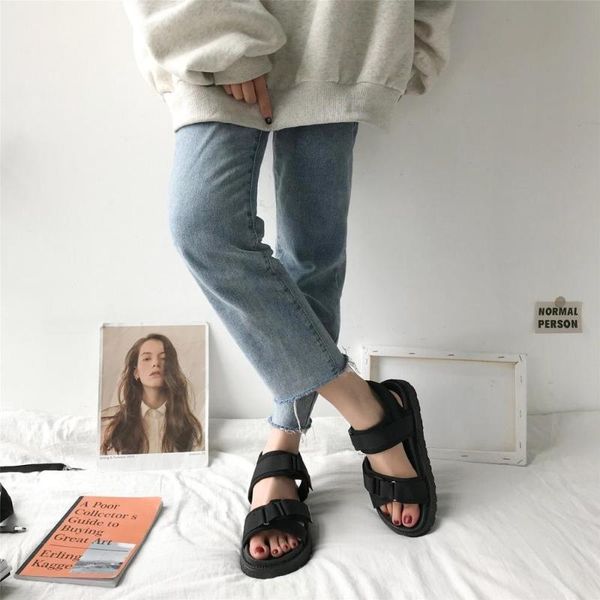 sandals female 2020 summer new wave all-match simple fashion thick bottom increased student roman sandals beach z996, Black
sandals female 2020 summer new wave all-match simple fashion thick bottom increased student roman sandals beach z996, Black