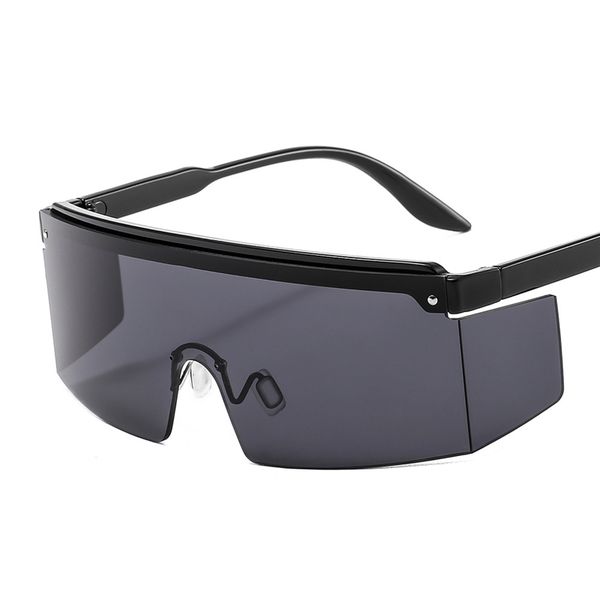 designer's new one-piece glasses big frame colorful anti-ultraviolet glasses men and women summer outdoor sports sunglasses, White;black
designer's new one-piece glasses big frame colorful anti-ultraviolet glasses men and women summer outdoor sports sunglasses, White;black