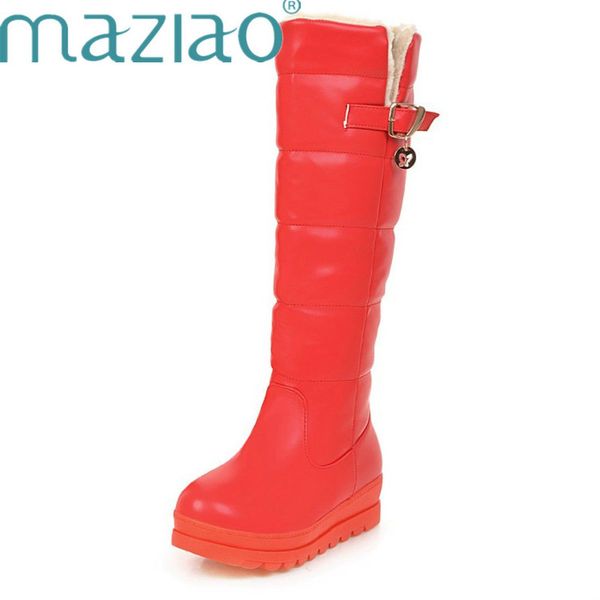 russia winter boots women warm knee high boots round toe down fur ladies fashion thigh snow shoes waterproof botas maziao, Black
russia winter boots women warm knee high boots round toe down fur ladies fashion thigh snow shoes waterproof botas maziao, Black