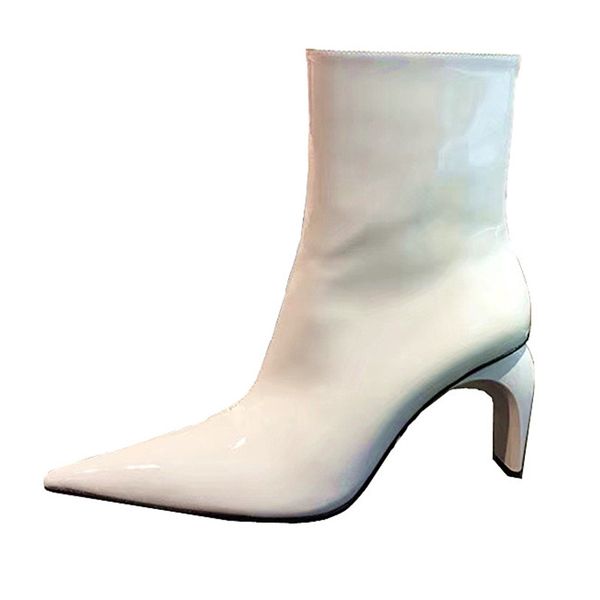luxury design fashion sliver white ankle sock boots thin high heels women autumn booties pointed toe women pumps, Black
luxury design fashion sliver white ankle sock boots thin high heels women autumn booties pointed toe women pumps, Black