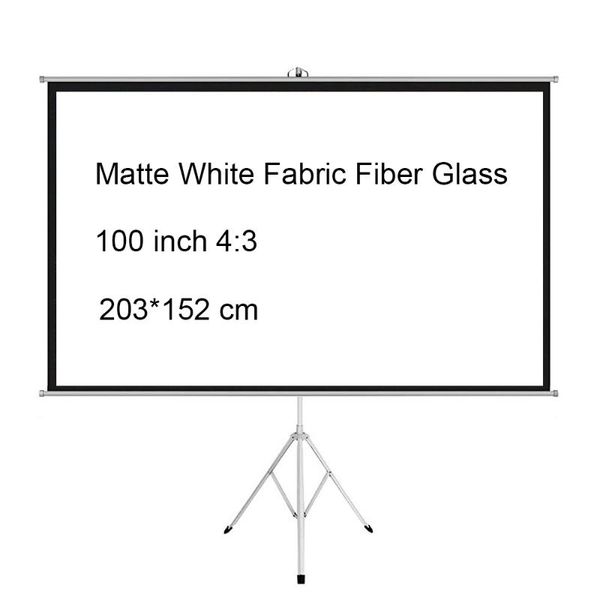 projection screens 100 inch 4:3 portable indoor outdoor projector screen matte white fabric fiber with pull up foldable stand tripod
projection screens 100 inch 4:3 portable indoor outdoor projector screen matte white fabric fiber with pull up foldable stand tripod