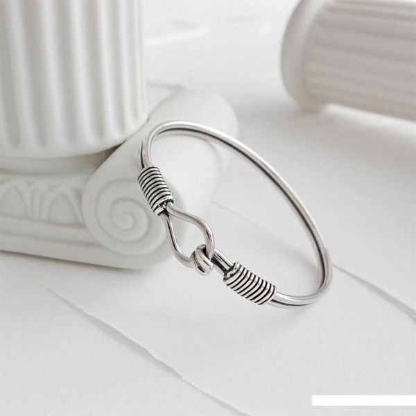 real 925 sterling silver bangles women 2019 vintage silver braided bangle bracelet jewelry pulceras y brazaletes mujer, Black
real 925 sterling silver bangles women 2019 vintage silver braided bangle bracelet jewelry pulceras y brazaletes mujer, Black
