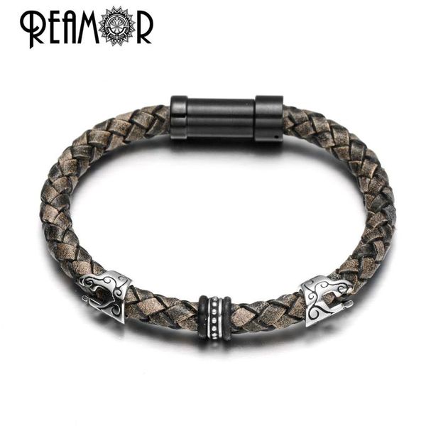 anklets reamor classic 316l stainless steel roman warrior helmet genuine leather bracelet for men charm jewelry handmade wristband gift, Red;blue
anklets reamor classic 316l stainless steel roman warrior helmet genuine leather bracelet for men charm jewelry handmade wristband gift, Red;blue