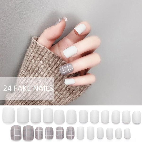 24pcs ins diy о ногтей acrylic nail art продукты для девочек серый белый короткие матовый накладные ногти плед носимого полное покрытие прес, Red;gold
24pcs ins diy о ногтей acrylic nail art продукты для девочек серый белый короткие матовый накладные ногти плед носимого полное покрытие прес, Red;gold