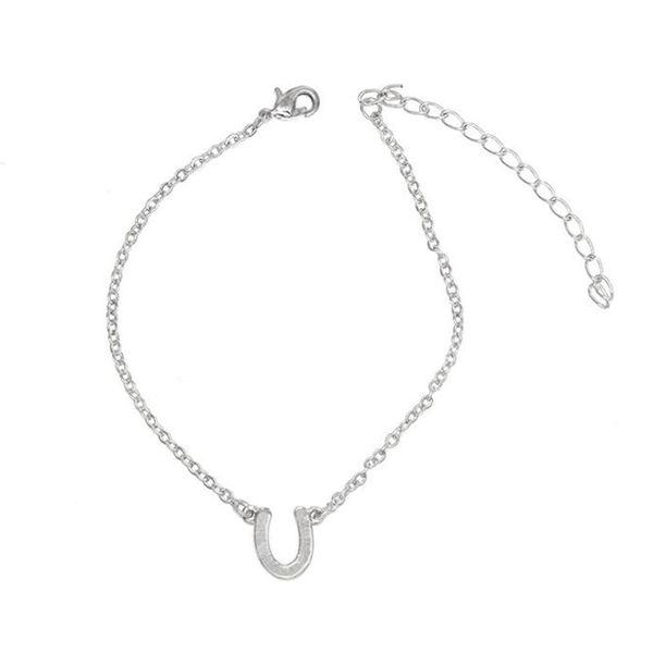 new fashion women simple lucky horseshoe bracelet charm boho antique plated bracelets, Black
new fashion women simple lucky horseshoe bracelet charm boho antique plated bracelets, Black