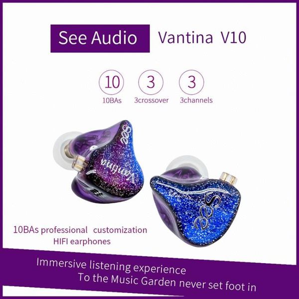 seeaudio vantina 10 v10 10ba knowles balanced armature customize hifi music monitor studio audiophile musician earbuds earphones
seeaudio vantina 10 v10 10ba knowles balanced armature customize hifi music monitor studio audiophile musician earbuds earphones