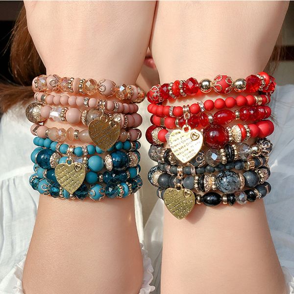 diezi 4 colors fashion ethnic crystal beads heart charm bracelets women elastic rope bohemian wrap bracelet pulseira feminina, Golden;silver
diezi 4 colors fashion ethnic crystal beads heart charm bracelets women elastic rope bohemian wrap bracelet pulseira feminina, Golden;silver