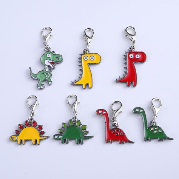 6pcs fashion dinosaur pet collar pendant keyring key holder bag purse ornament, Silver
6pcs fashion dinosaur pet collar pendant keyring key holder bag purse ornament, Silver