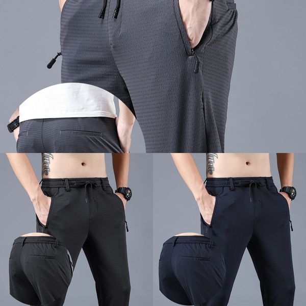summer thin ice silk casual sports men's casual mesh air conditioning men's pants ultra-thin quick-drying sports pants breathable, Blue
summer thin ice silk casual sports men's casual mesh air conditioning men's pants ultra-thin quick-drying sports pants breathable, Blue