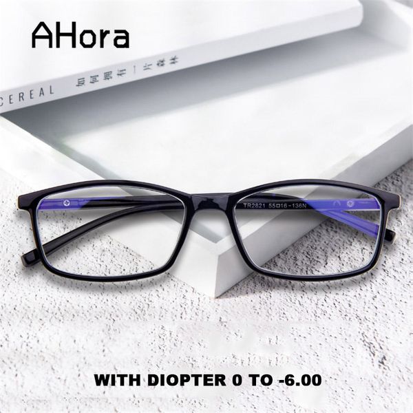 fashion sunglasses frames ahora simple square finished myopia glasses men women anti blue light spectacle optical frame diopter 0 to -6.0 co, Black
fashion sunglasses frames ahora simple square finished myopia glasses men women anti blue light spectacle optical frame diopter 0 to -6.0 co, Black