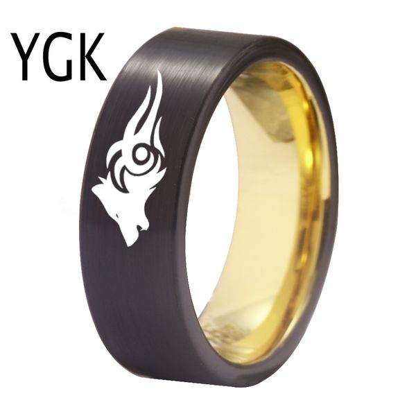 ygk jewelry matte black golden inside tungsten ring wolf design new men's classic wedding engagement anniversary lover's ring, Golden;silver
ygk jewelry matte black golden inside tungsten ring wolf design new men's classic wedding engagement anniversary lover's ring, Golden;silver
