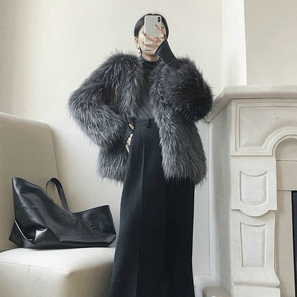 new imitation fur imitation fur coat coat fashion casual warm women's environmental protection ar, Black
new imitation fur imitation fur coat coat fashion casual warm women's environmental protection ar, Black