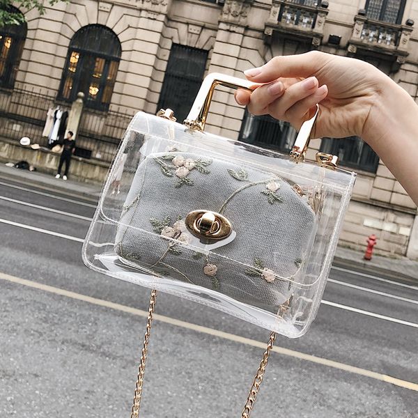 small bag women 2020 summer new fashion transparent jelly bag korean versatile chain one shoulder messenger
small bag women 2020 summer new fashion transparent jelly bag korean versatile chain one shoulder messenger
