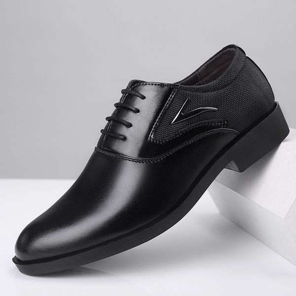 dress shoes classic men pu leather oxford shoes mens lace-up bussiness luxury male formal office zapatos de hombre, Black
dress shoes classic men pu leather oxford shoes mens lace-up bussiness luxury male formal office zapatos de hombre, Black
