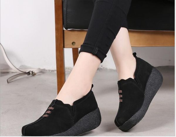 women flats shoes platform loafers ladies elegant suedes thick bottom increased shoes woman autumn slip on casual women's, Black
women flats shoes platform loafers ladies elegant suedes thick bottom increased shoes woman autumn slip on casual women's, Black