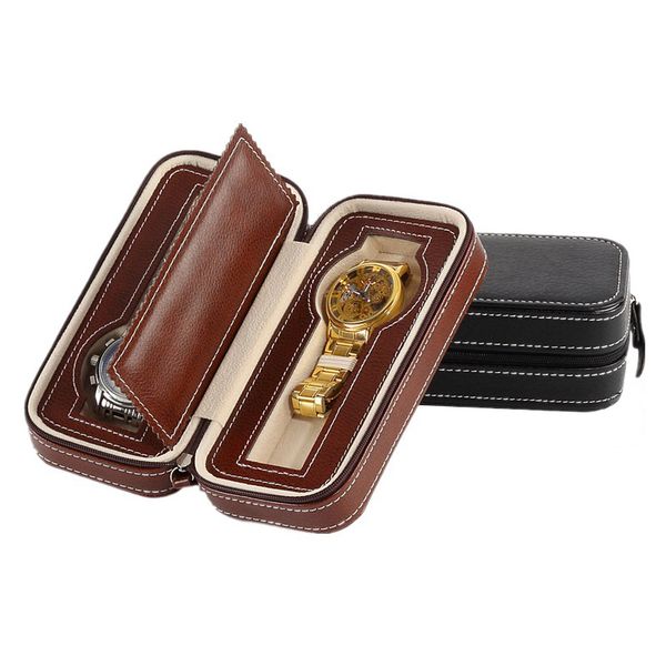 2/3 slots leather watch storage box organizer new mechanical mens watch display holder cases zippered jewelry gift boxes case, Black;blue
2/3 slots leather watch storage box organizer new mechanical mens watch display holder cases zippered jewelry gift boxes case, Black;blue