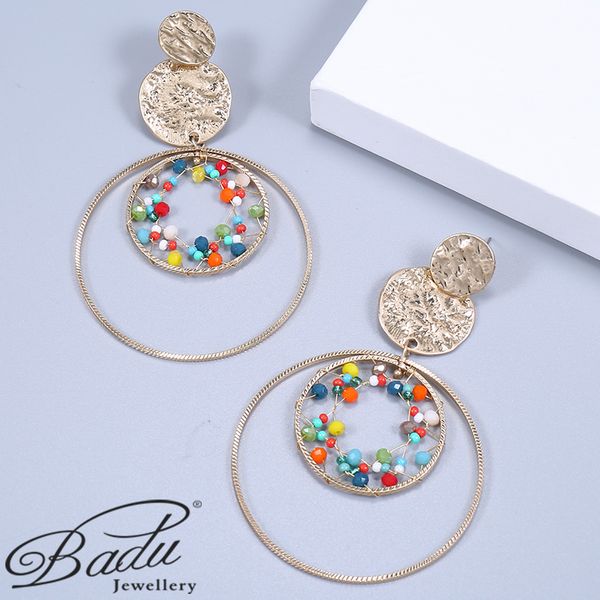 badu women geometric exaggerated earrings gold hoop earrings korean colorful jewelry summer carnival party girlfriend gifts, Golden;silver
badu women geometric exaggerated earrings gold hoop earrings korean colorful jewelry summer carnival party girlfriend gifts, Golden;silver